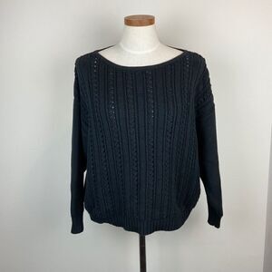 Point Sur Boxy Pointelle Sweater